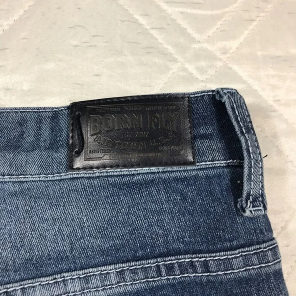 born fly anytown USA fashion blue jeans‎ 34X32